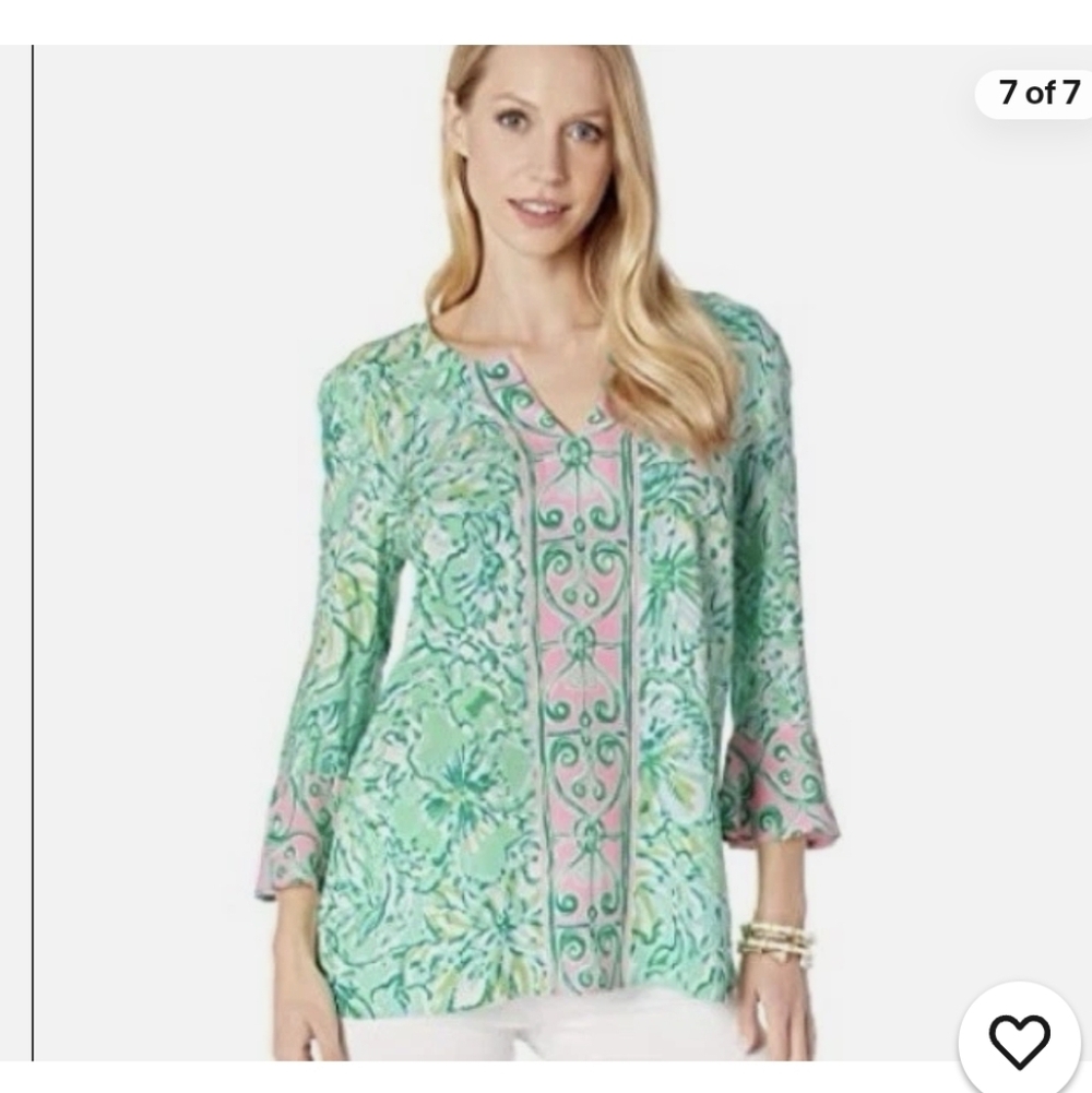 Lilly Pulitzer Keona Tunic Sm LK NEW